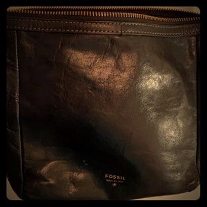 Fossil black leather purse